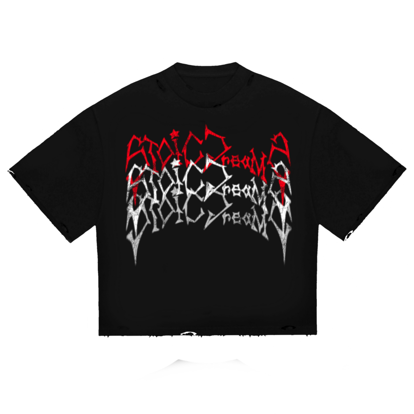 "STOICDREAMZ TRINE"   SHORT SLEEVE (BLACK)