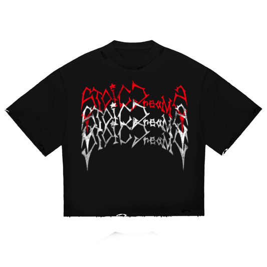 "STOICDREAMZ TRINE"   SHORT SLEEVE (BLACK)