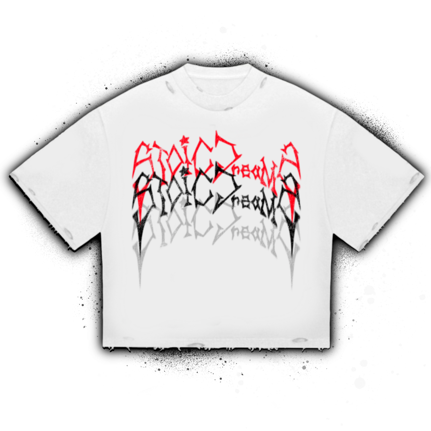 "STOICDREAMZ TRINE"   SHORT SLEEVE (WHITE)