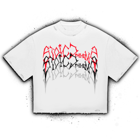 "STOICDREAMZ TRINE"   SHORT SLEEVE (WHITE)