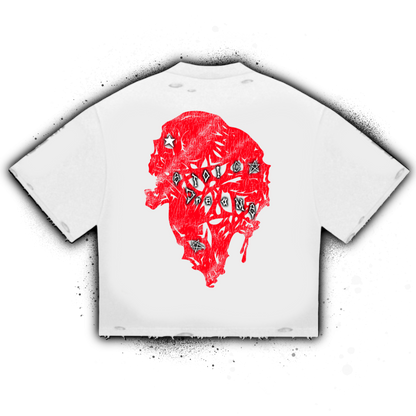 "STOICDREAMZ TRINE"   SHORT SLEEVE (WHITE)