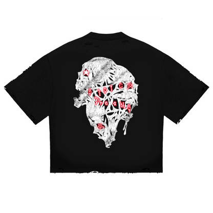 "STOICDREAMZ TRINE"   SHORT SLEEVE (BLACK)